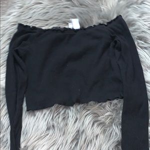 black crop top